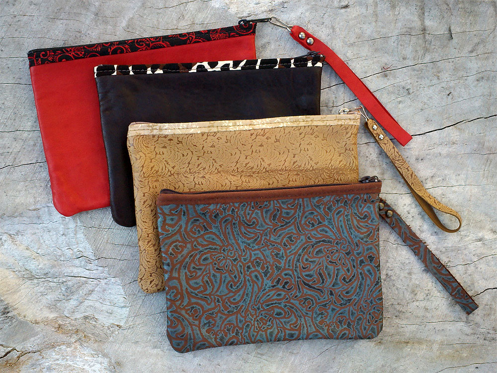 Leather Clutch Purses